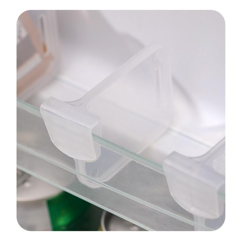 DA041｜冰箱分隔板卡扣 分隔收納板 分隔層板冰箱收納架 冰箱分類 調節隔板 分隔夾 收納層板 隔板 收納隔板-細節圖9