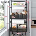 HA070｜冰箱置物掛架 冰箱收納架 冰箱層架 層架壁掛 壁掛置物架 置物架 纸巾架 側面掛架 浴室掛架 瓶罐架-規格圖9