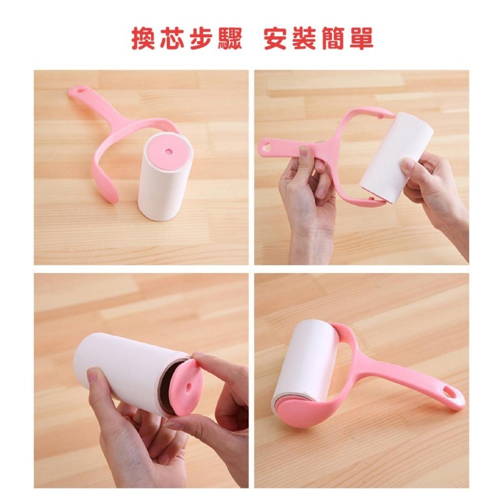 DH089｜可撕式滾筒黏毛器 地板黏毛器 寵物黏毛器 滾筒除塵器 除塵刷 替換紙芯 黏塵紙 黏毛髮 隨手黏 黏灰塵-細節圖2
