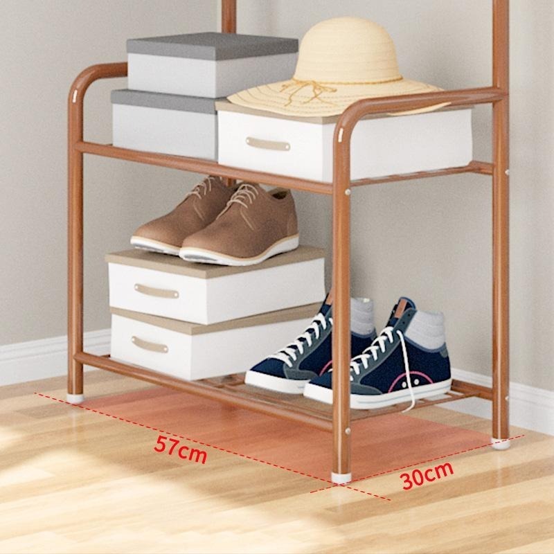 HA320｜玄關掛帽架 門口鞋櫃 三合一多功能簡易收納衣帽架 衣櫥 衣櫃 多功能分類 收納衣帽架 簡易衣帽架 L型-細節圖6