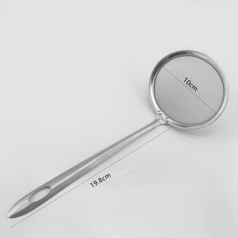 B364｜ 不銹鋼過濾網 油渣過濾網 豆渣過濾網 長柄過濾網 長柄果汁過濾勺不銹鋼濾油網 圓柄濾油勺xiami-細節圖7