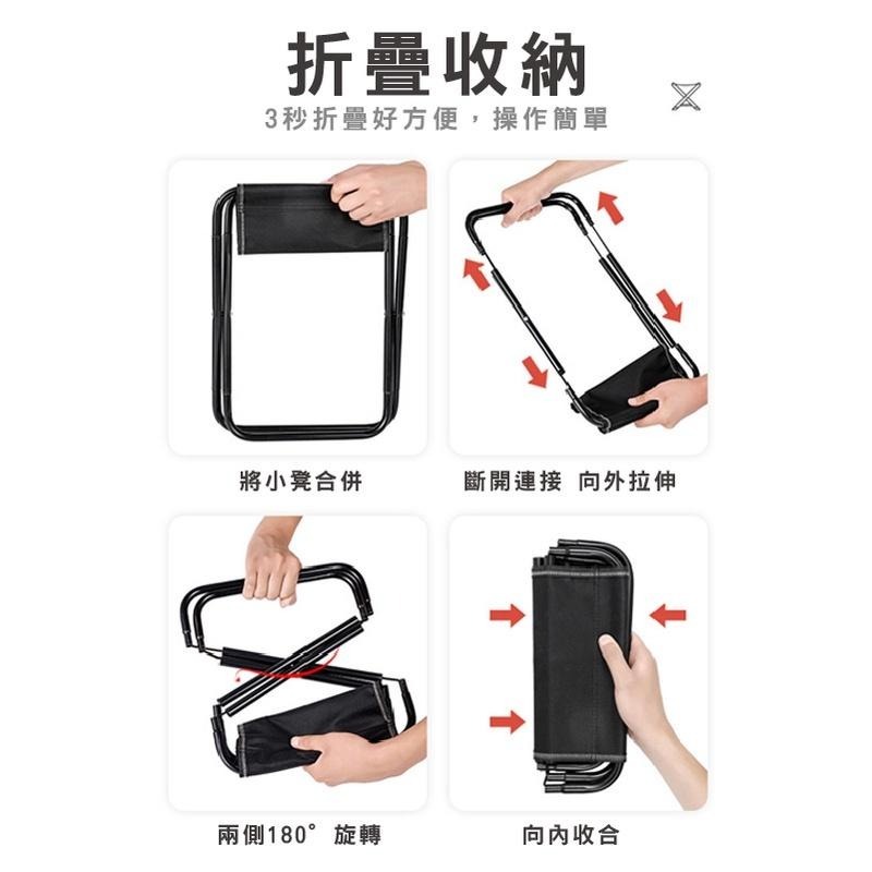 DA351｜全摺疊摺疊椅 露營椅 折疊椅 童軍椅 露營椅 野餐椅 摺疊板凳 釣魚椅 小折凳 露營折疊椅-細節圖2