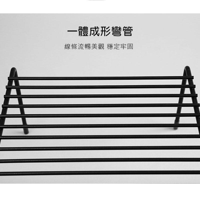 HA042｜伸縮鐵藝置物架 調味品收納架 廚房置物架 置物架 日式鐵藝廚房置物架 碗碟架 增高架 層架 整理架-細節圖9