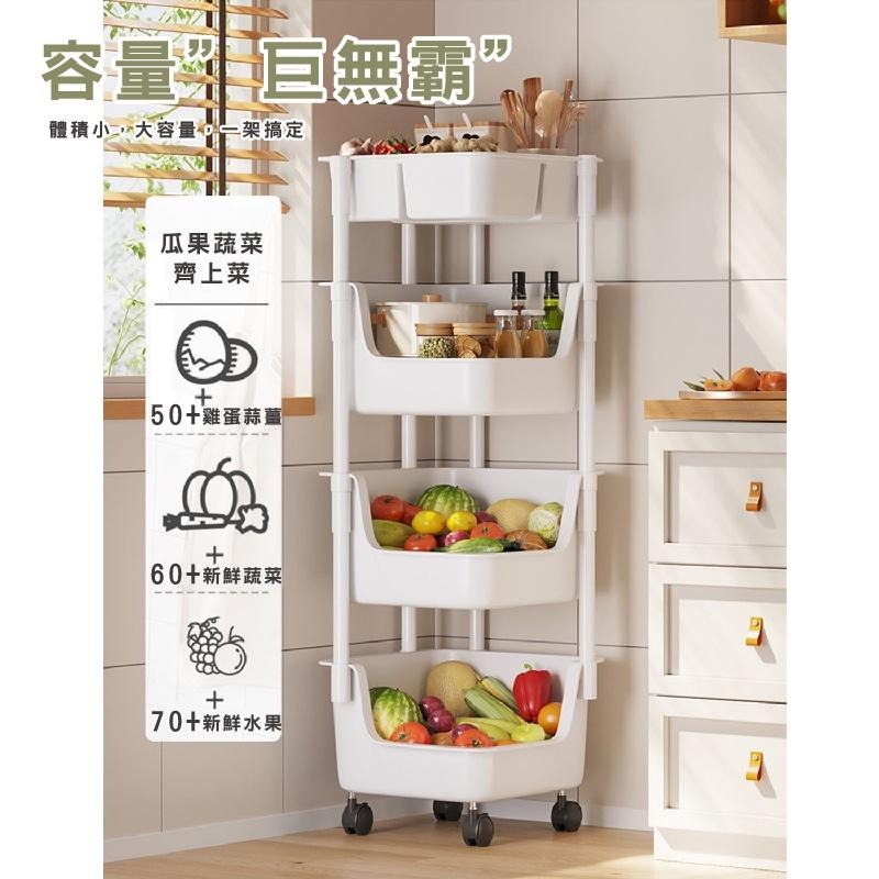 HA068｜移動式多層收納架 轉角推車 置物推車 滾輪置物收納架 縫隙收納 廚房置物架 居家收納架 浴室置物架-細節圖3