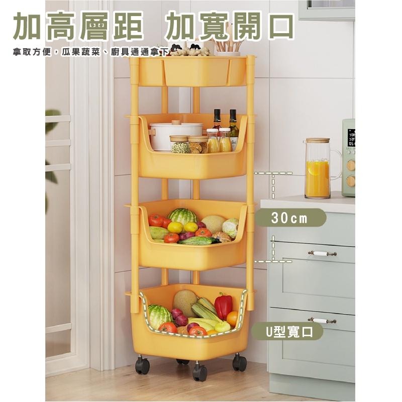 HA068｜移動式多層收納架 轉角推車 置物推車 滾輪置物收納架 縫隙收納 廚房置物架 居家收納架 浴室置物架-細節圖4