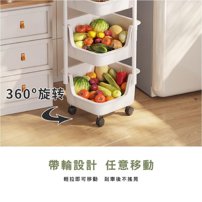 HA068｜移動式多層收納架 轉角推車 置物推車 滾輪置物收納架 縫隙收納 廚房置物架 居家收納架 浴室置物架-細節圖5