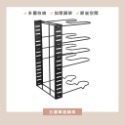 HA376｜平底鍋架 鍋具收納架 自由調整 鍋蓋收納 抹布架 伸縮鍋具架 鍋具架 檯面碗碟架 鍋蓋架 盤子架 鍋架-規格圖2