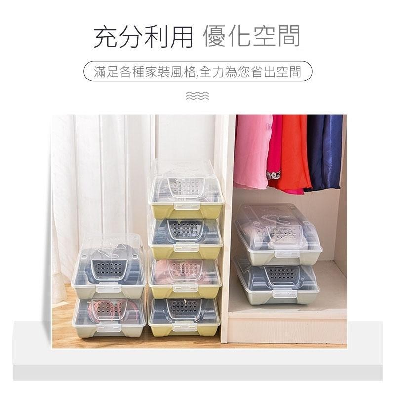 HA021｜透明鞋盒 防塵鞋盒 防潮鞋盒 翻蓋式鞋盒 收納鞋盒 透器鞋盒 疊加鞋盒-細節圖5