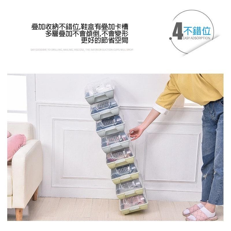 HA021｜透明鞋盒 防塵鞋盒 防潮鞋盒 翻蓋式鞋盒 收納鞋盒 透器鞋盒 疊加鞋盒-細節圖7