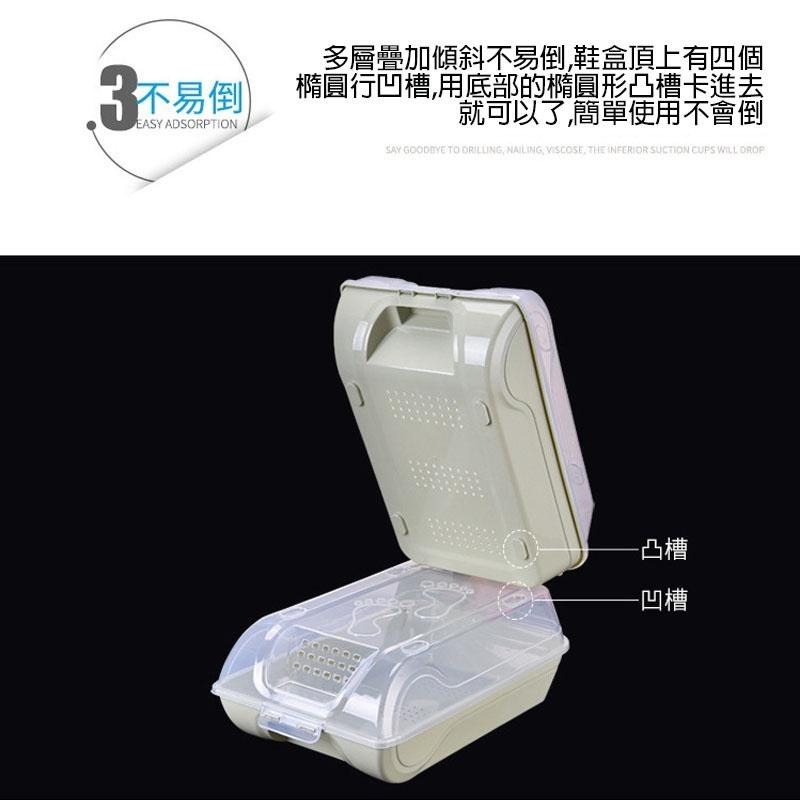 HA021｜透明鞋盒 防塵鞋盒 防潮鞋盒 翻蓋式鞋盒 收納鞋盒 透器鞋盒 疊加鞋盒-細節圖8
