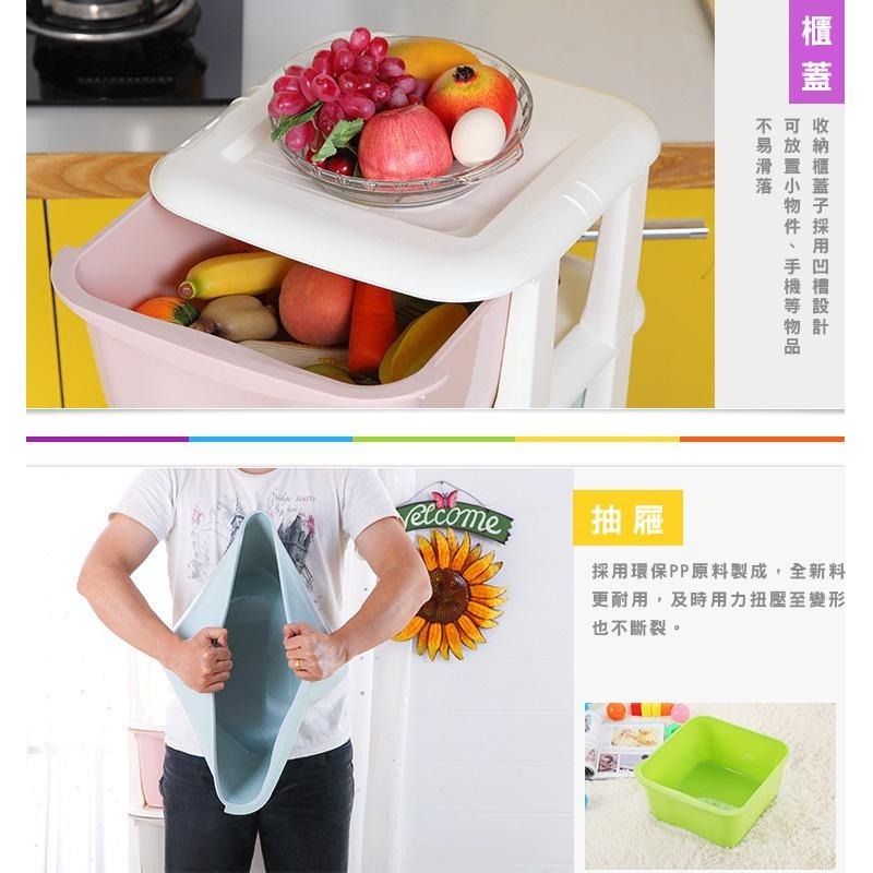 HA319｜繽紛抽屜式收納櫃 收納櫃 置物櫃 雜物櫃 玩具收納櫃 兒童收納櫃 糖果色收納櫃-細節圖2