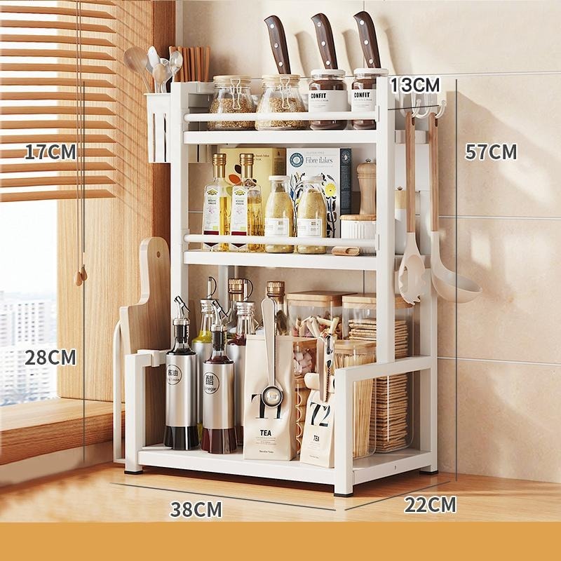 HA066｜廚房置物架 廚房收納架 調味架 廚房不鏽鋼收納架 水槽置物架 檯面置物架 廚具收納 刀架 刀具架-細節圖9