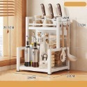 HA066｜廚房置物架 廚房收納架 調味架 廚房不鏽鋼收納架 水槽置物架 檯面置物架 廚具收納 刀架 刀具架-規格圖9