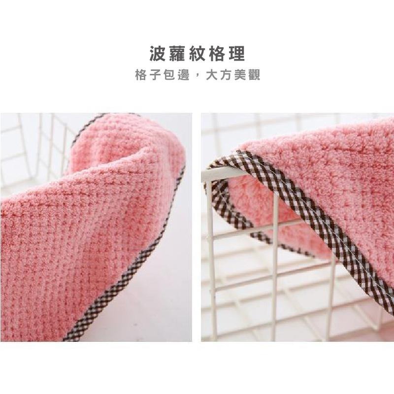 B351｜可掛式珊瑚絨擦手巾 家用廚房洗碗巾 抹布 吸水 不掉毛 加厚清潔毛巾 不沾油擦地百潔布-細節圖7