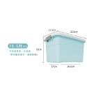 HA041｜衣服收納盒 衣物整理箱 收納整理箱 收納箱 可疊加 大容量 簡約無印風 手提收納箱 置物箱-規格圖8