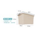 HA041｜衣服收納盒 衣物整理箱 收納整理箱 收納箱 可疊加 大容量 簡約無印風 手提收納箱 置物箱-規格圖8