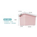 HA041｜衣服收納盒 衣物整理箱 收納整理箱 收納箱 可疊加 大容量 簡約無印風 手提收納箱 置物箱-規格圖8