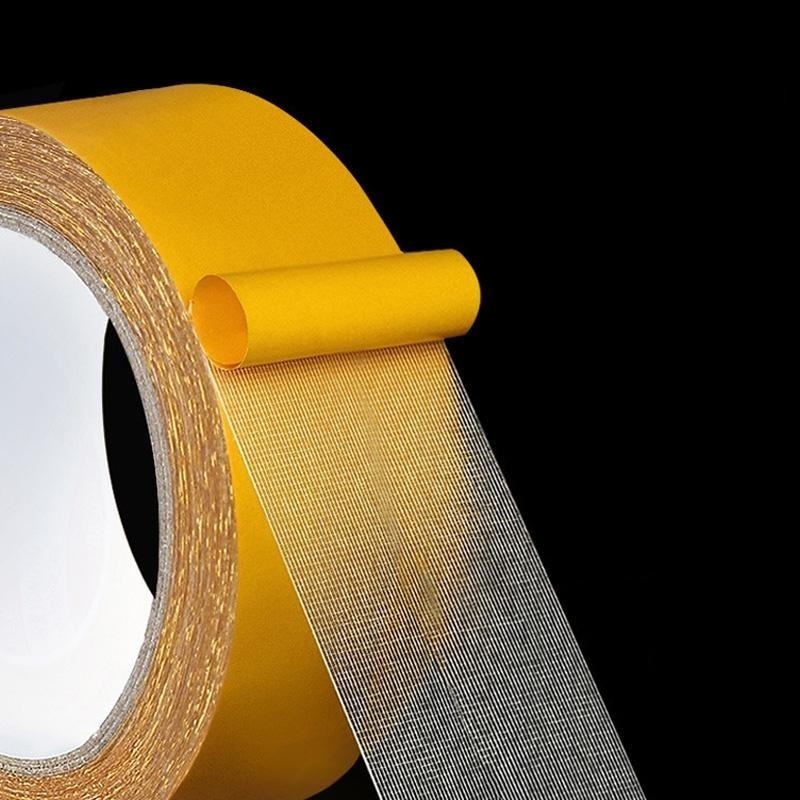 B354｜10公尺長 無痕網格雙面膠布基雙面膠 加厚膠布 地毯地板革拼接防水超黏不留痕 膠帶-細節圖2