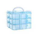 HA051｜飾品收納盒 多層零件盒 耳環收納盒 首飾盒 零件收納箱 儲物箱 透明收纳盒 分類收納盒 樂高收納零件-規格圖7