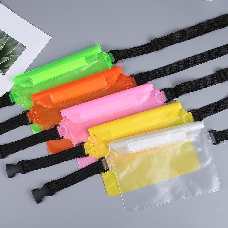 WI12｜三層夾鏈防水腰包  超強防水 游泳 海灘 玩水包 戶外用品-細節圖5