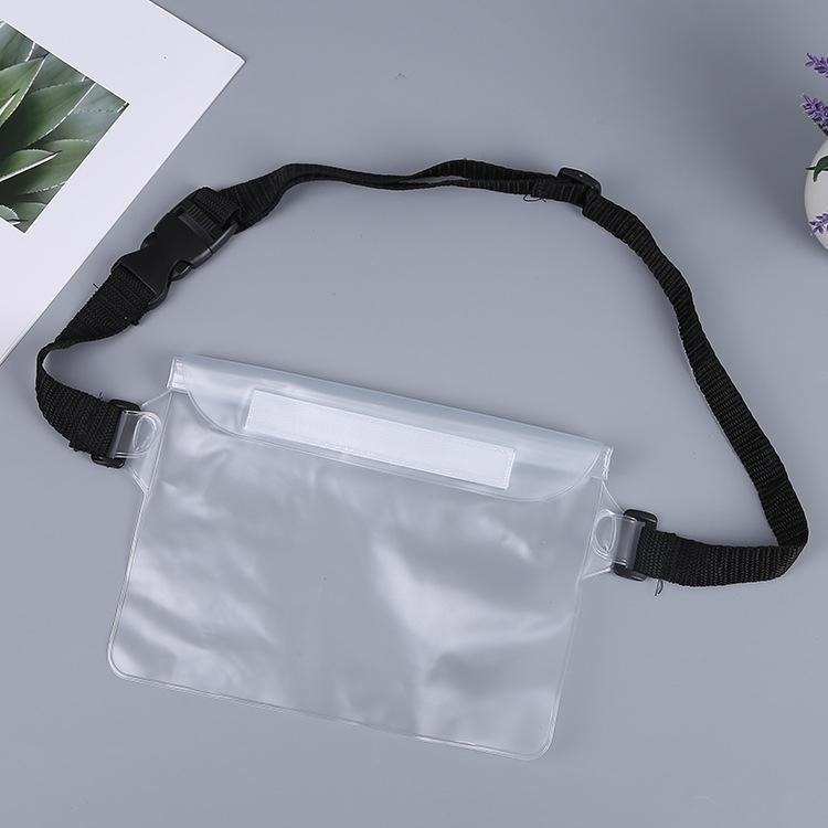 WI12｜三層夾鏈防水腰包  超強防水 游泳 海灘 玩水包 戶外用品-細節圖9