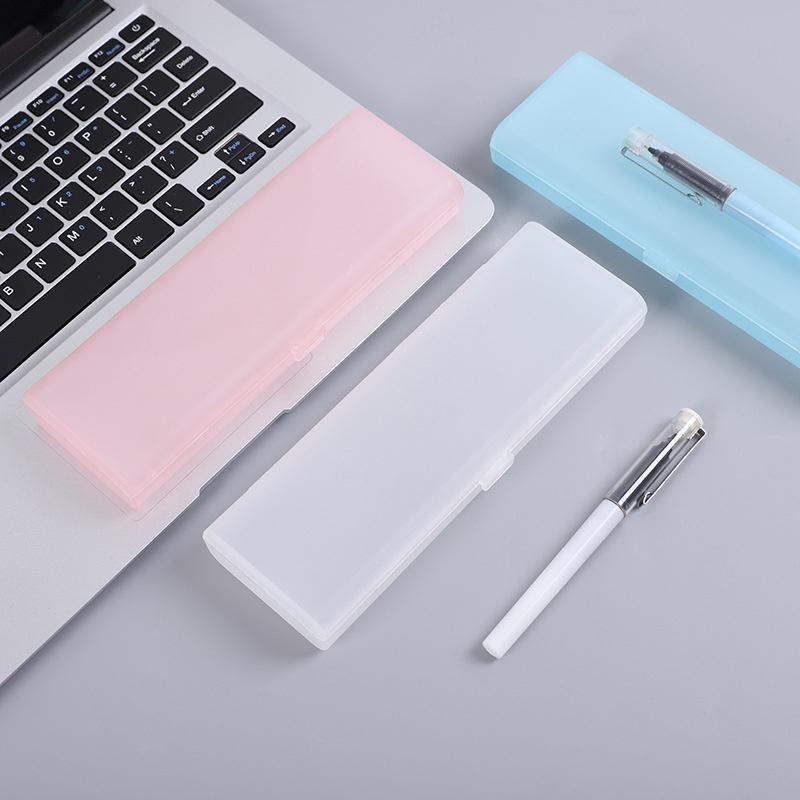 B709｜磨砂半透明長方文具盒 鉛筆盒 收納盒 筆袋 筆盒 無印風Xiami-細節圖5