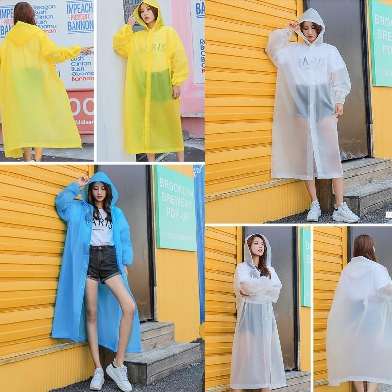 B851｜EVA環保 連帽雨衣 雨衣 連身雨衣 寬口雨衣 非一次性EVA雨衣 加厚輕便雨衣 成人雨衣 環保材質-細節圖8