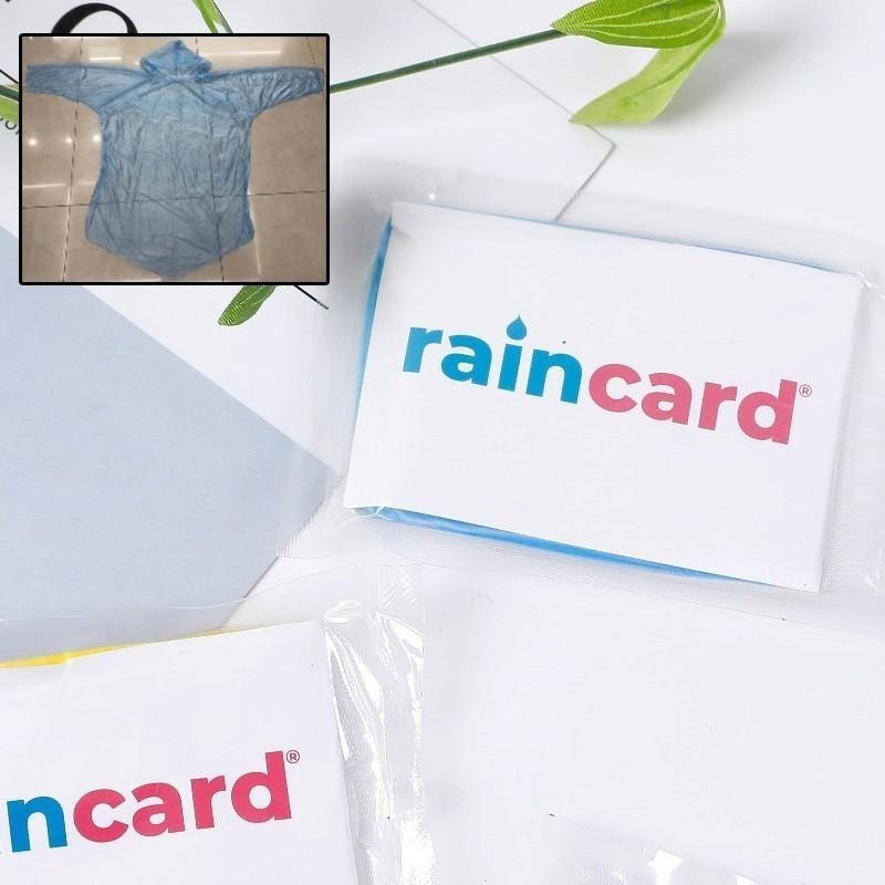 B807｜真空壓縮輕便雨衣 成人一次性雨衣 雨衣 卡片式壓縮雨衣  壓縮雨衣-細節圖2