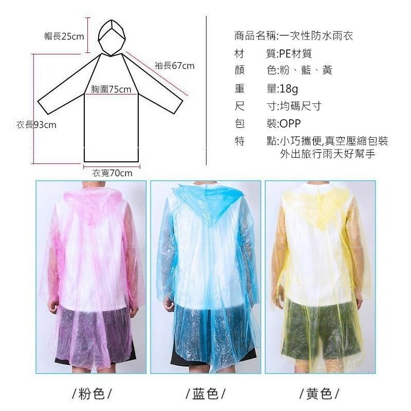 B807｜真空壓縮輕便雨衣 成人一次性雨衣 雨衣 卡片式壓縮雨衣  壓縮雨衣-細節圖5