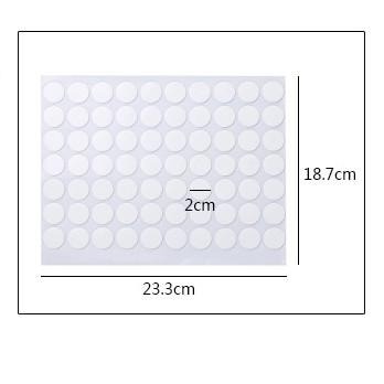 B377｜居家好物 圓型雙面膠 無痕透明圓型雙面膠 壓克力無痕透明圓形雙面膠亞克力無痕透明 雙面膠 70枚入-細節圖5