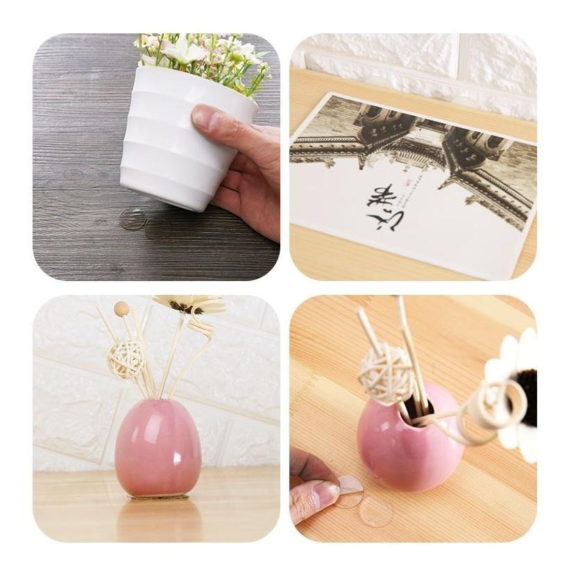 B377｜居家好物 圓型雙面膠 無痕透明圓型雙面膠 壓克力無痕透明圓形雙面膠亞克力無痕透明 雙面膠 70枚入-細節圖6