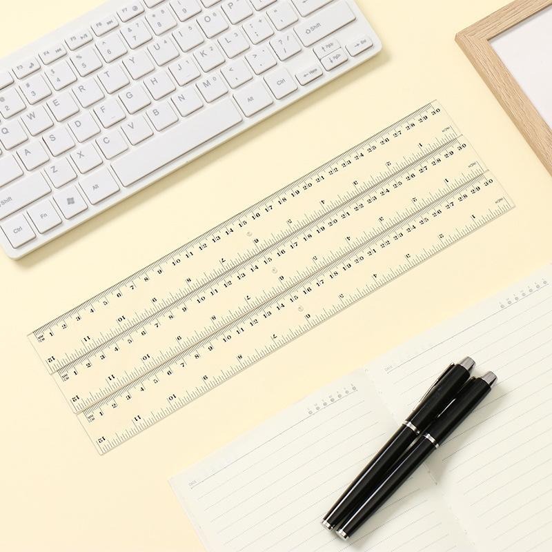 B738｜鐵尺 塑膠尺20/30公分 直尺 文具尺 繪畫尺 長尺 製圖 鐵尺 尺 學生文具Xiami-細節圖2