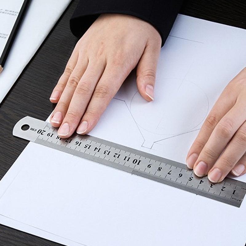 B738｜鐵尺 塑膠尺20/30公分 直尺 文具尺 繪畫尺 長尺 製圖 鐵尺 尺 學生文具Xiami-細節圖3