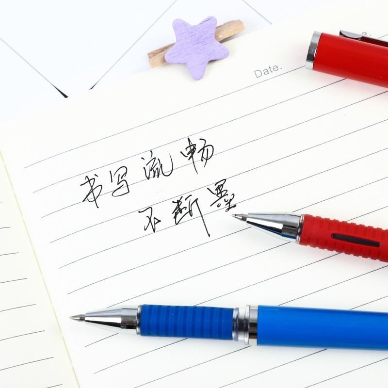 B739｜帶蓋原子筆 簽字筆 中性筆 速乾筆 中性筆 鋼珠筆 復古色 書寫 文具 黑筆 秘書筆-細節圖4