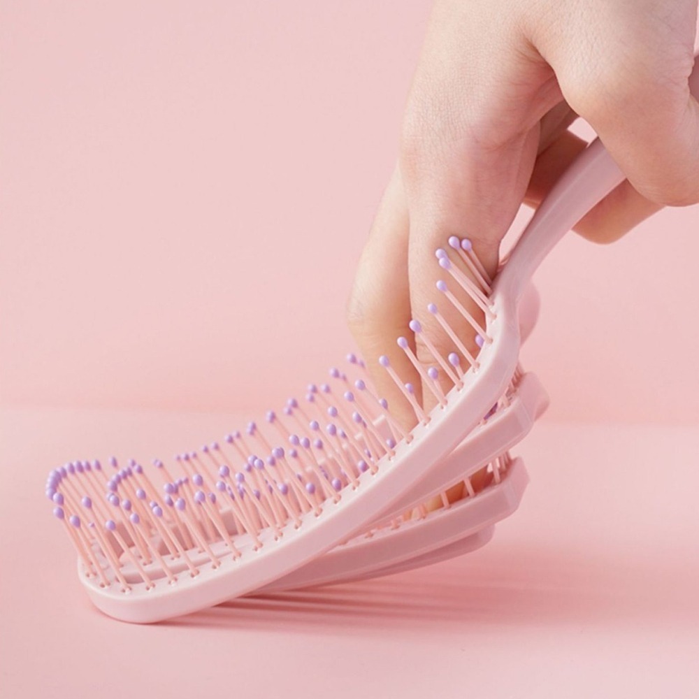 B812｜排骨梳 高顱頂梳 蓬鬆髮梳 大齒造型梳 梳子 大板梳 大彎排骨梳 按摩梳 髮根梳-細節圖10