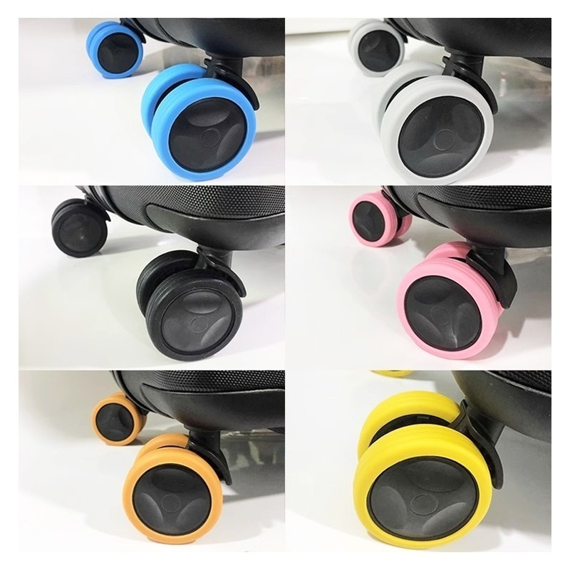 DH163｜行李輪保護套 8入組 靜音輪 椅腳滾輪保護套 軟矽膠滾輪套 輪子保護套 避震防滑輪套 防磨防髒-細節圖2