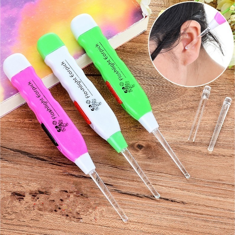 B846｜LED發光掏耳棒 安全掏耳勺 多功能耳勺 耳朵清理 耳扒 挖耳採耳棒-細節圖2