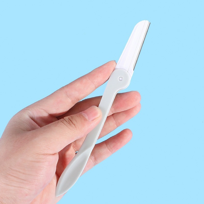 B869｜折疊安全修眉刀 剃眉刀 修毛刀 刮眉刀 安全 彎月修眉刀-細節圖7