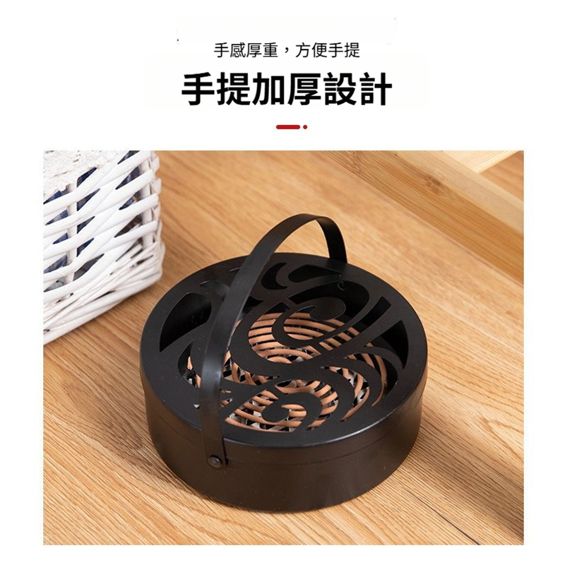 DH166｜手提蚊香盒 蚊香盤 可掛蚊香托盤 蚊香架 鐵藝鏤空蚊香架 懸掛蚊香架 有蓋板 蚊香盤 蚊香爐-細節圖4