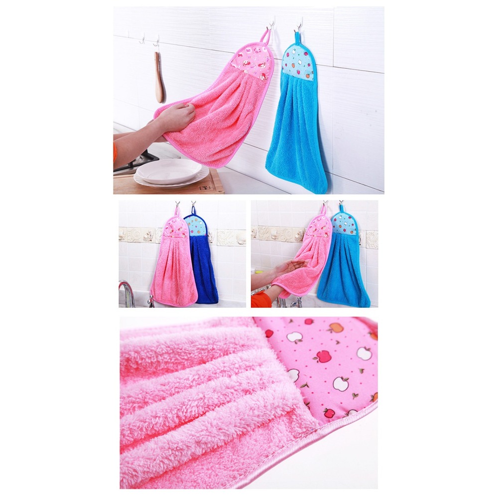 B351｜可掛式擦手巾 吸水手帕 掛式珊瑚絨毛巾 廚房-細節圖4