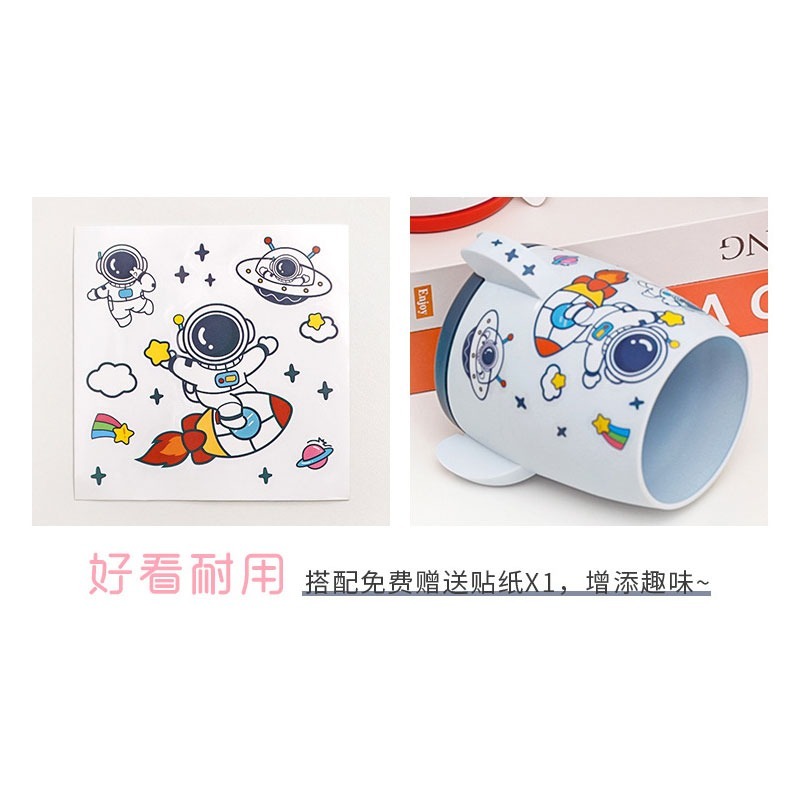 B797 | 小火箭筆筒 火箭造型收納桶 筆筒 太空人 文具收納 桌面收納 桌面收納盒 置物盒 筆盒 收納-細節圖8