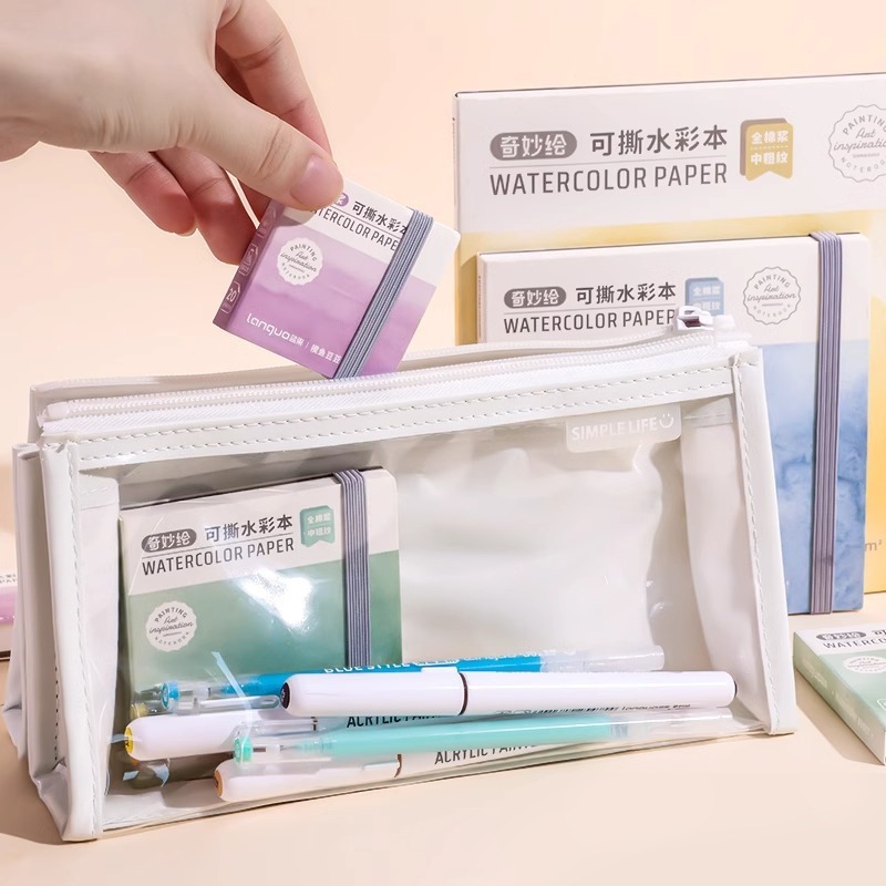 C013 | 便攜式彩繪本 水彩顏料專用繪畫本 畫紙 素描美術本 中小學生畫冊手繪塗色本 不透色-細節圖2