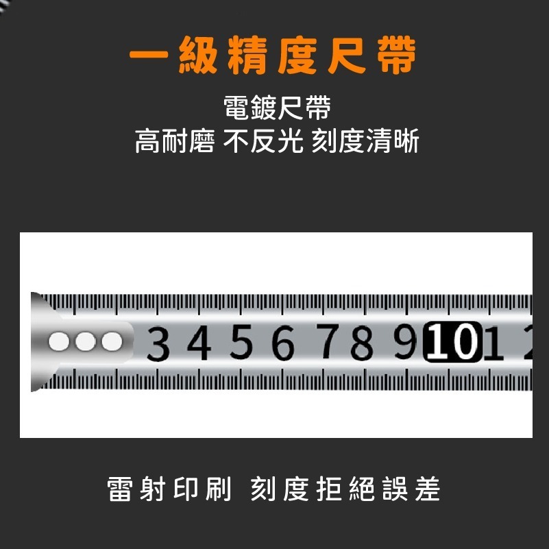 E014 | 不鏽鋼捲尺 專業耐用捲尺 捲尺快扣 米尺 硬耐摔 加高加厚 卷尺 高精度自動捲尺-細節圖7