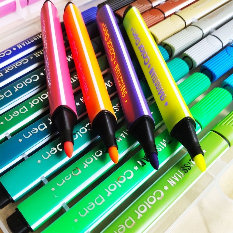 C020 |  彩色水彩筆 12色 24色 三角彩色筆 彩色筆 三角 色筆 可水洗 學習三角 水彩筆 可洗水彩筆-細節圖8