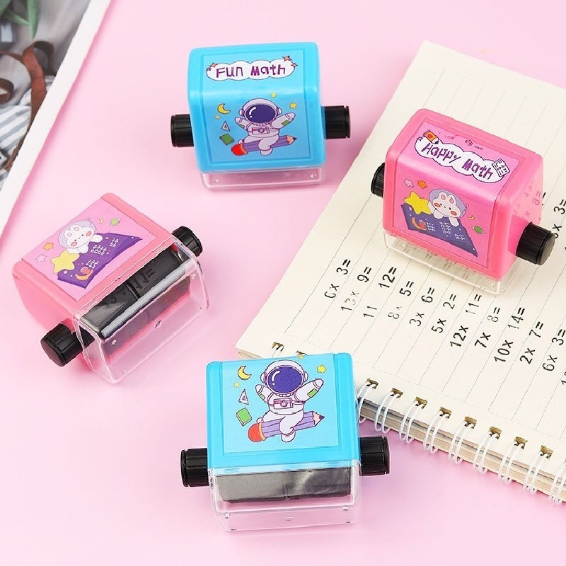 C021 | 自出題算數印章 台灣出貨 加減乘除練習題印章 滾輪印章 數學學習神器 算數章-細節圖7