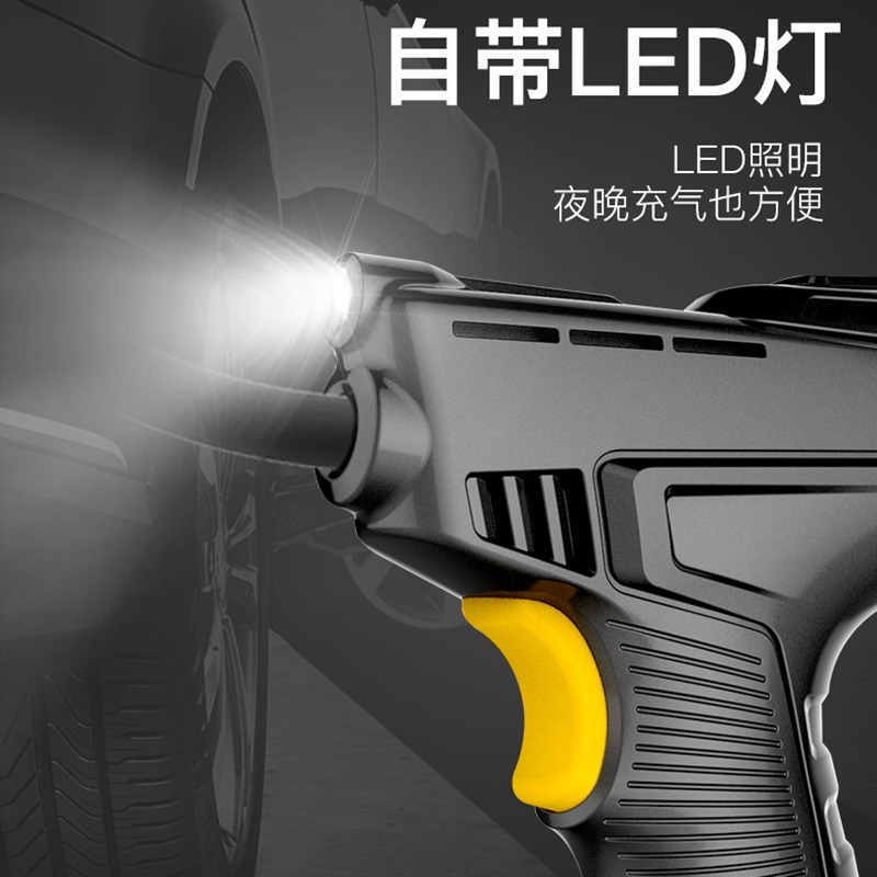 E034 | 汽車用電動打氣筒 有線/無線充氣泵 輪胎打氣泵 車載充氣泵 汽車打氣機 胎壓充氣-細節圖3