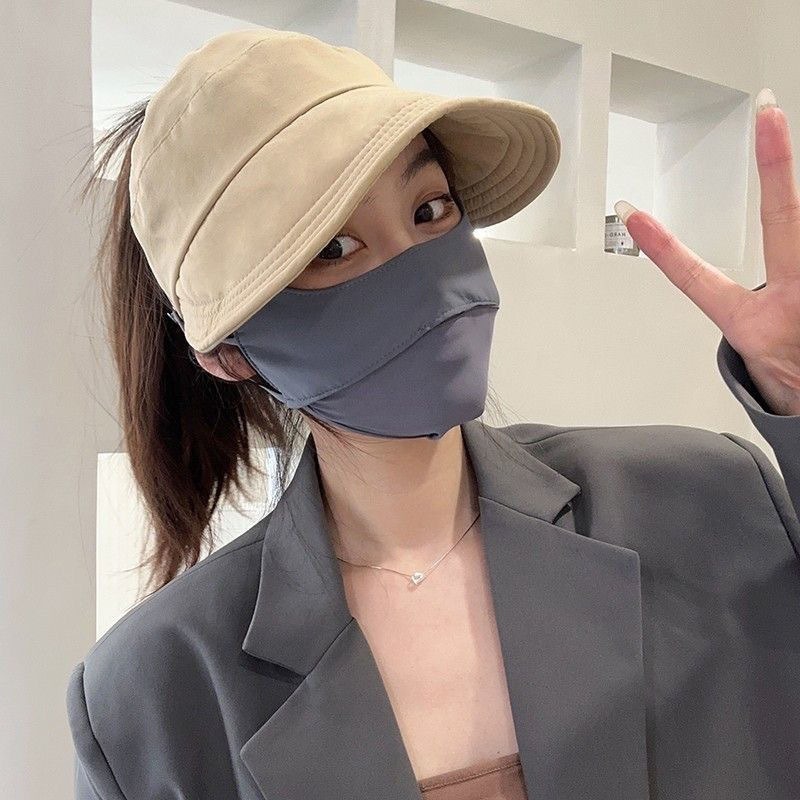 B817 | 防曬帽 可扎馬尾 遮陽帽 防曬帽子 帽子 棒球帽 空頂帽 漁夫帽 鴨舌帽 防曬 遮陽 夏天防曬-細節圖5