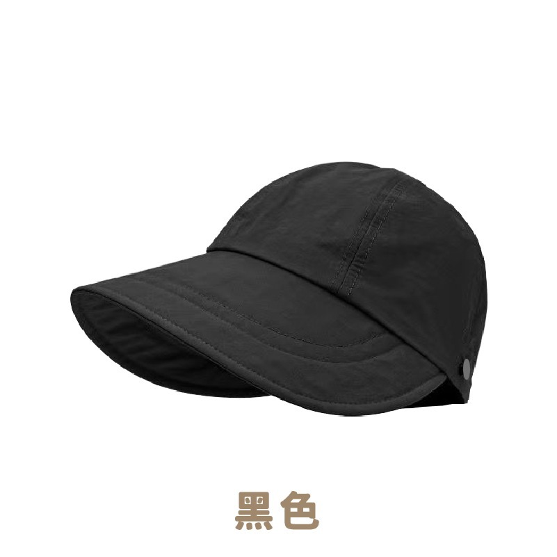 B817 | 防曬帽 可扎馬尾 遮陽帽 防曬帽子 帽子 棒球帽 空頂帽 漁夫帽 鴨舌帽 防曬 遮陽 夏天防曬-規格圖8