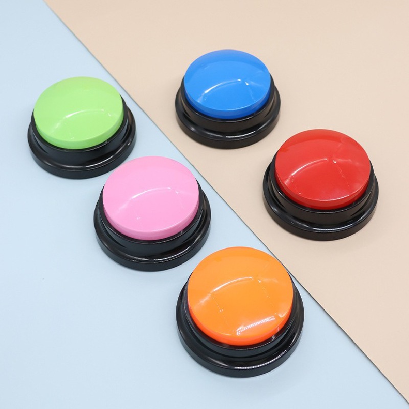 P006 | 寵物按鍵發聲器 狗狗貓咪語音按鍵訓練器 語音訓練 互動玩具 語音按鈕訓練器 寵物訓練工具-細節圖4