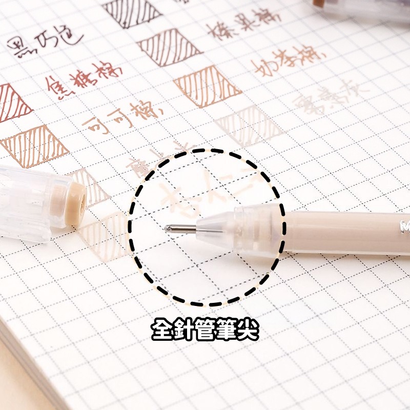 C015 |  手帳筆 針管筆 莫蘭迪中性筆 標記筆 手帳套組9支裝 手帳文具 手帳原子筆 中性筆-細節圖3